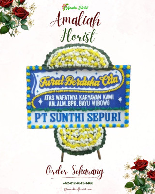 Papan Bunga Duka di Cubadak Air Utara