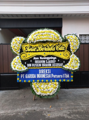 Papan Bunga Duka di Cubadak Air Utara