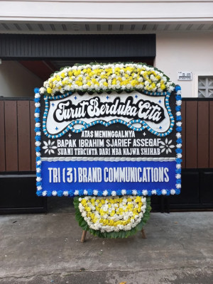 Papan Bunga Duka di Cubadak Air Utara